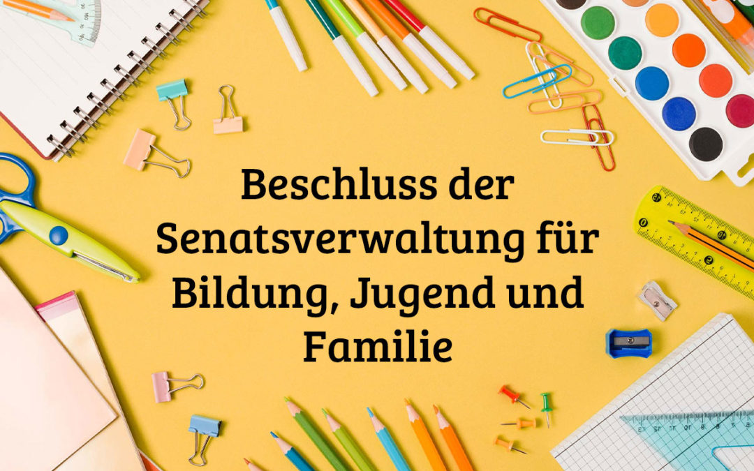 Beschluss der Senatsverwaltung